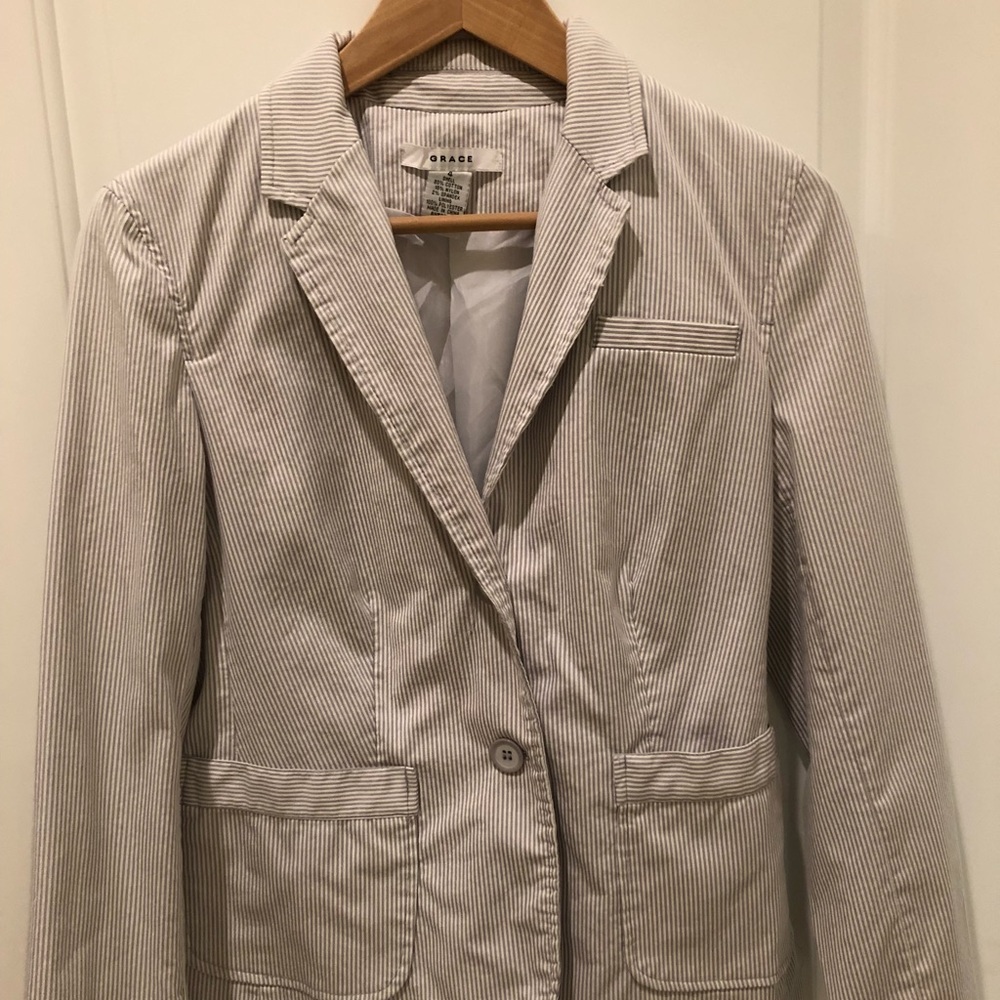 Grace blazer with pinstripes